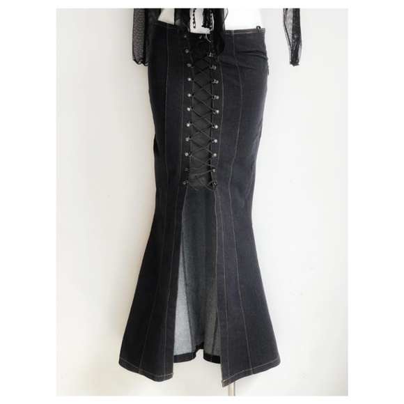 Grunge Japan denim skirt - Picture 1 of 5